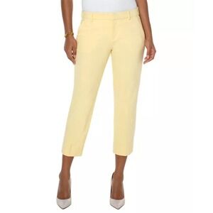 Liverpool Kelsey Knit‎ Trouser Pants Stretch Career Wear Butter Yellow 0 NWT